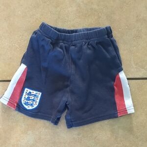 Kids Navy Shorts with Red and White Accents
